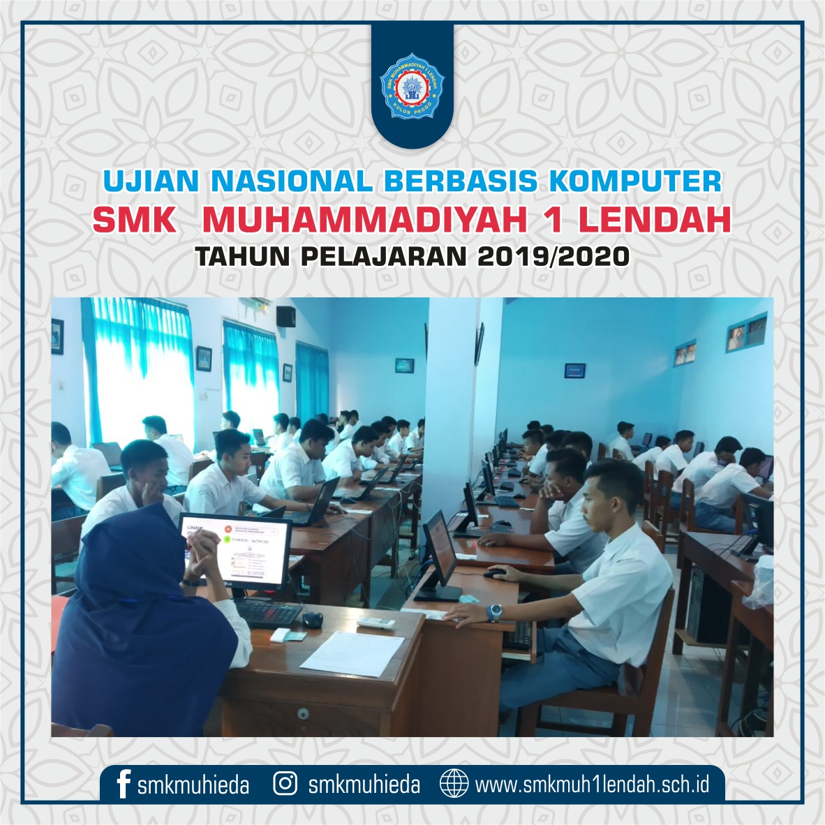 Pelaksanaan UNBK 2019/2020 SMK Muhammadiyah 1 Lendah