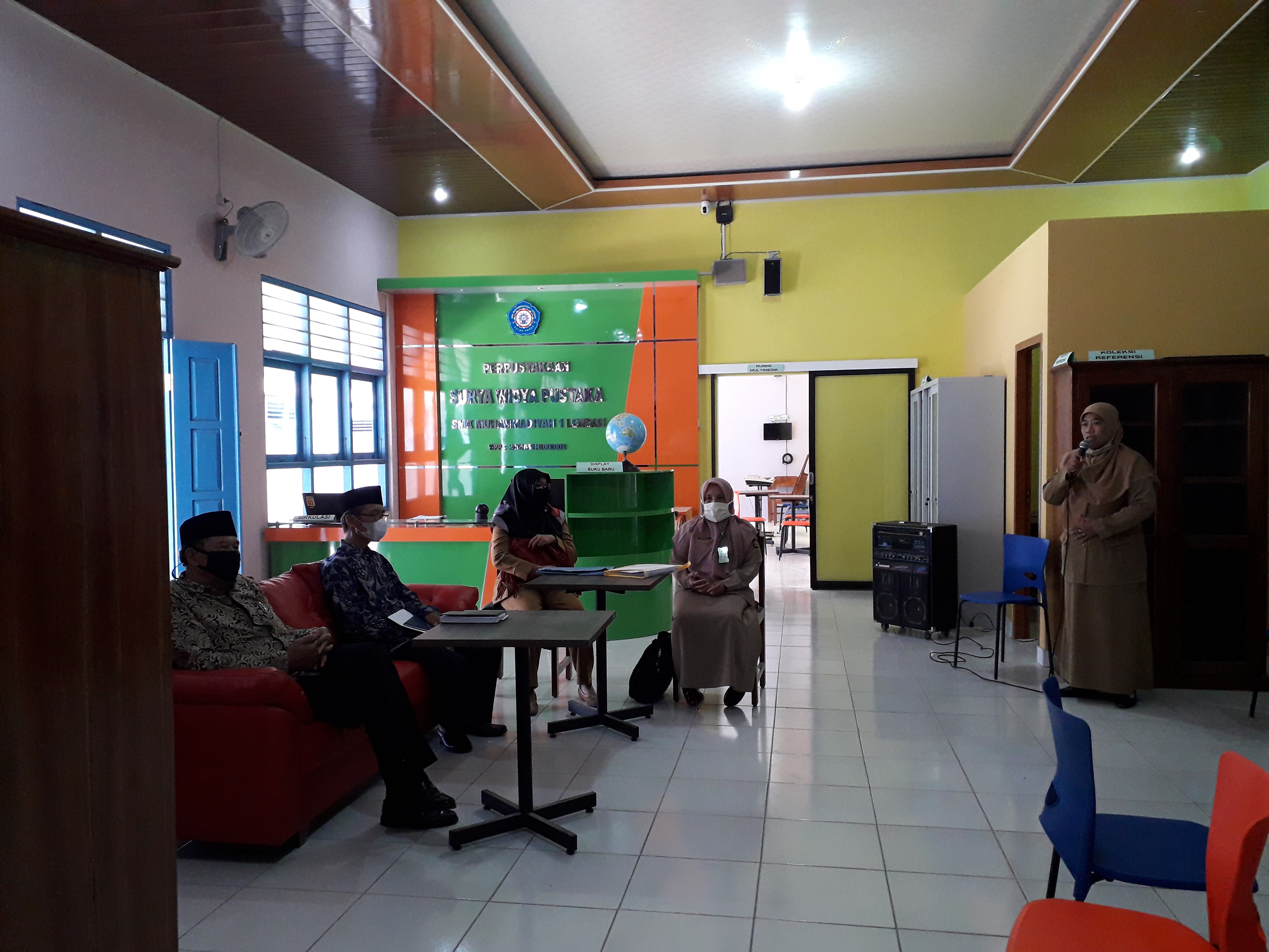 Visitasi Perpustakaan dari Perpusda Kulon Progo dan Majelis Dikdasmen PDM Kulon Progo