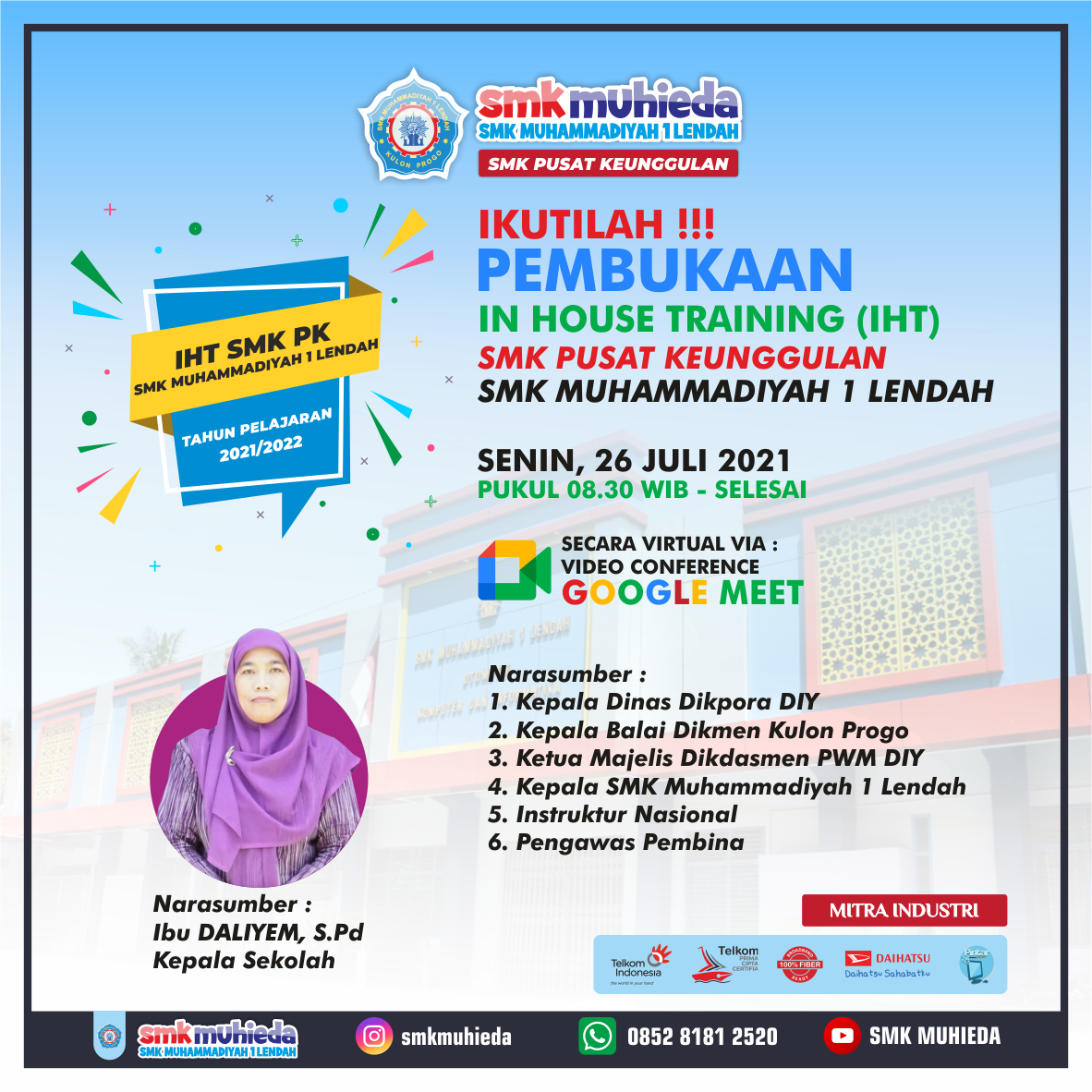 Pembukaan In House Traing (IHT) | SMK Pusat Keunggulan