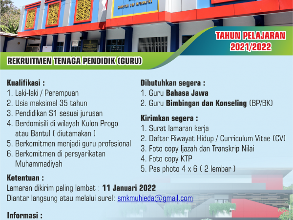 Rekruitment Guru Bahasa Jawa tahun 2022