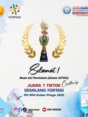 Juara 1 "Tiktok Challenge" Gemilang Fortasi PD IPM Kulon Progo 2022