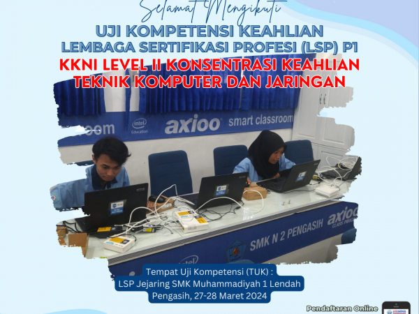 Uji Kompetensi LSP P1 KKNI Level II TJKT 2023/2024