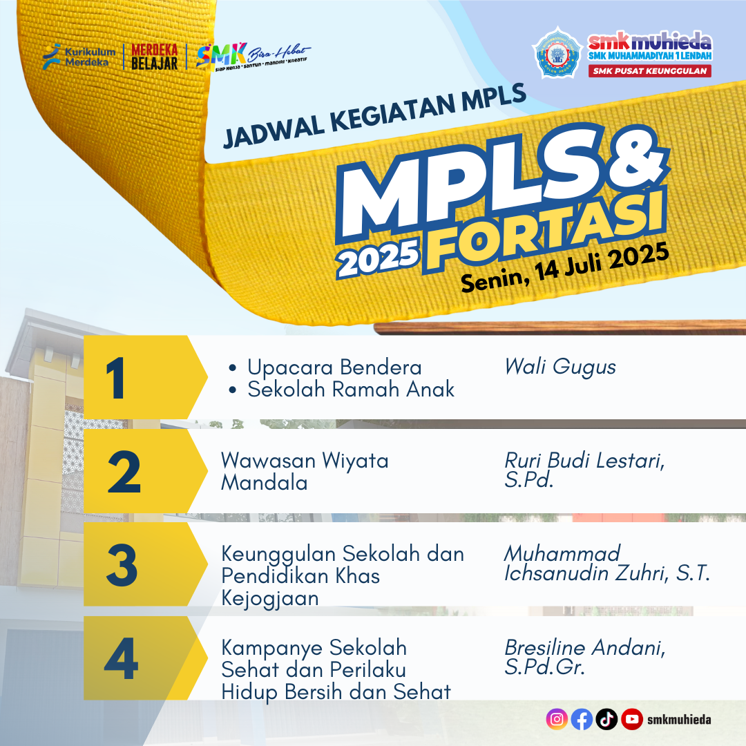 MPLS SMK Muhammadiyah 1 Lendah Resmi Dibuka, Siap Cetak Anak Indonesia Hebat