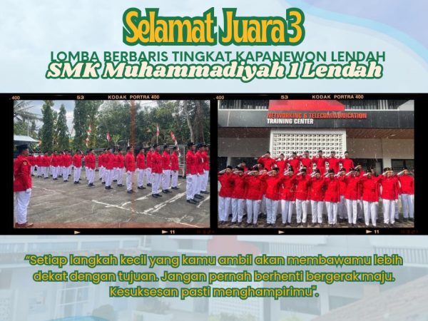 Selamat! Tonti SMK Muhammadiyah 1 Lendah Juara 3