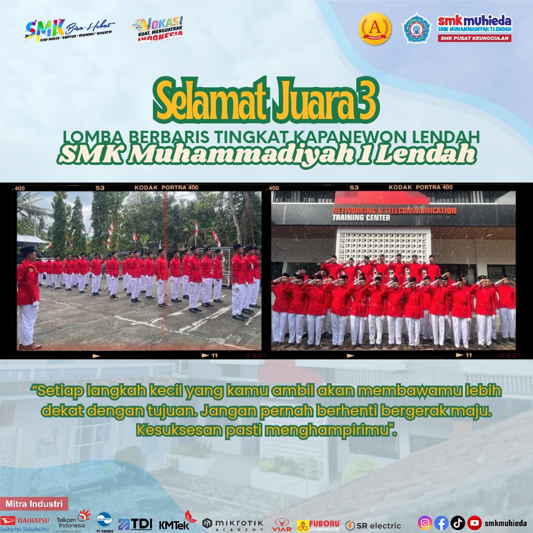 Selamat! Tonti SMK Muhammadiyah 1 Lendah Juara 3